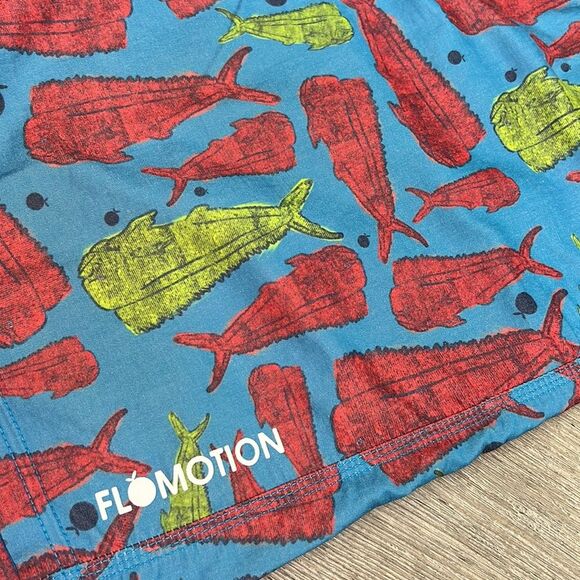 Flomotion Men’s Mahi Print Swim Trunks Bathing Suit Shorts XL - Picture 7 of 14